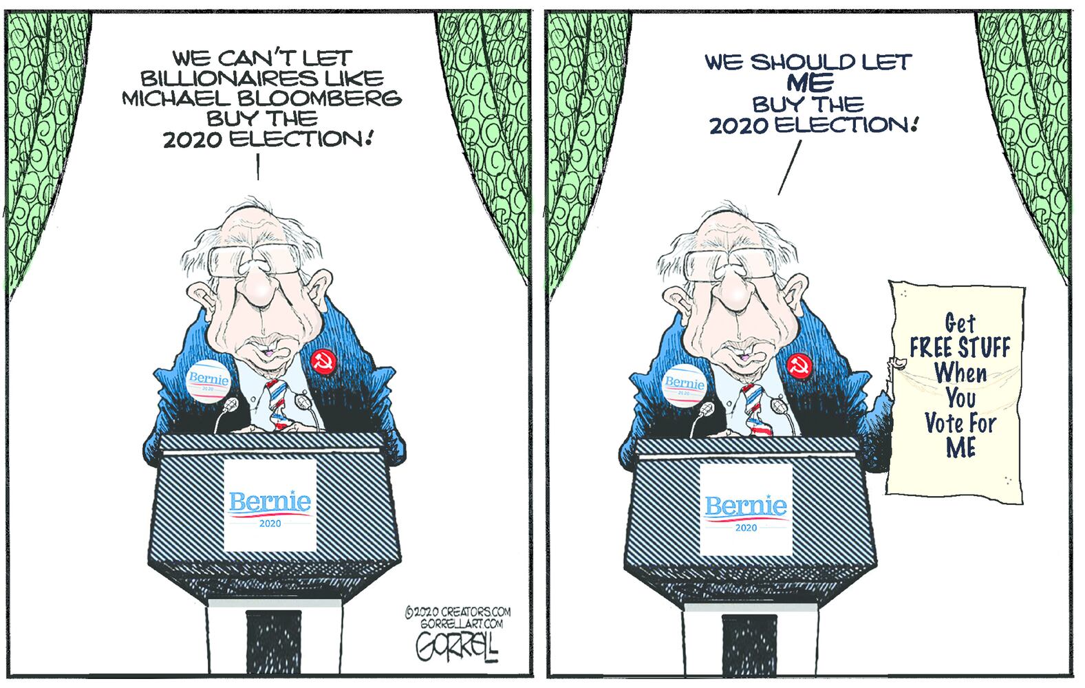 Week in cartoons: Bloomberg, Barr, pardons and more