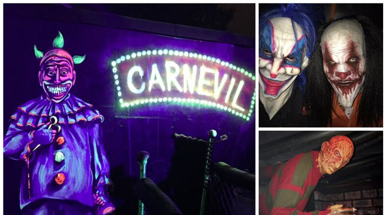 Scenes from the Dayton Scream Park.