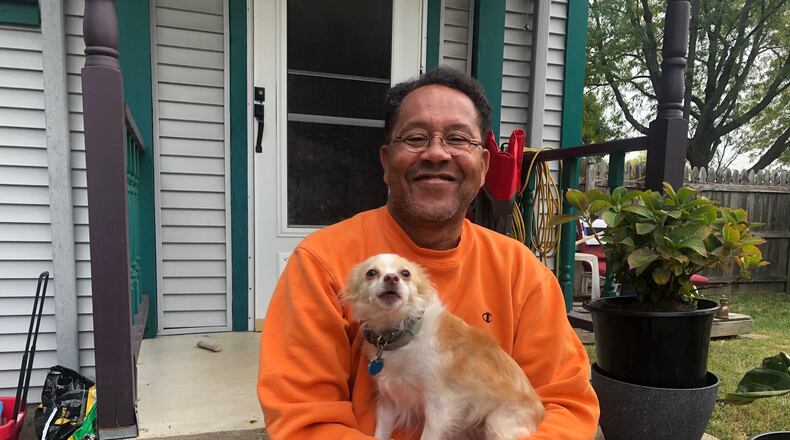 Jeff Green, 60, who lives in Wright Dunbar, said the military exercises nearby scared his dogs. CORNELIUS FROLIK / STAFF