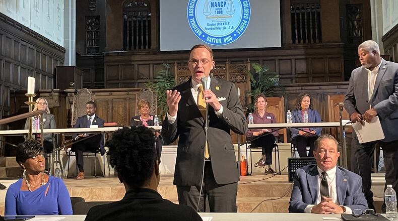 Montgomery County, state and Congressional candidates attended the Dayton NAACP candidates forum on Monday night.