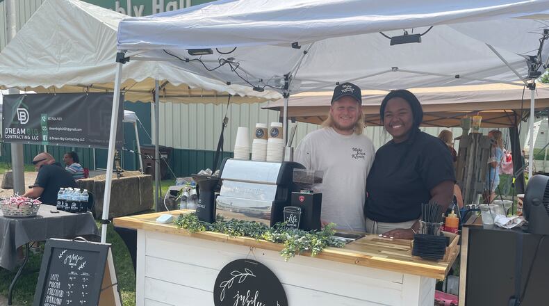 Tori and Daniel Blackaby opened Jubilee Coffee Company, a mobile coffee business traveling to various events and festivals, this spring. NATALIE JONES/STAFF