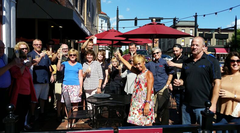 Lebanon wants to establish part of downtown, including this stretch of Mulberry Street, for outdoor drinking under new state law. CONTRIBUTED