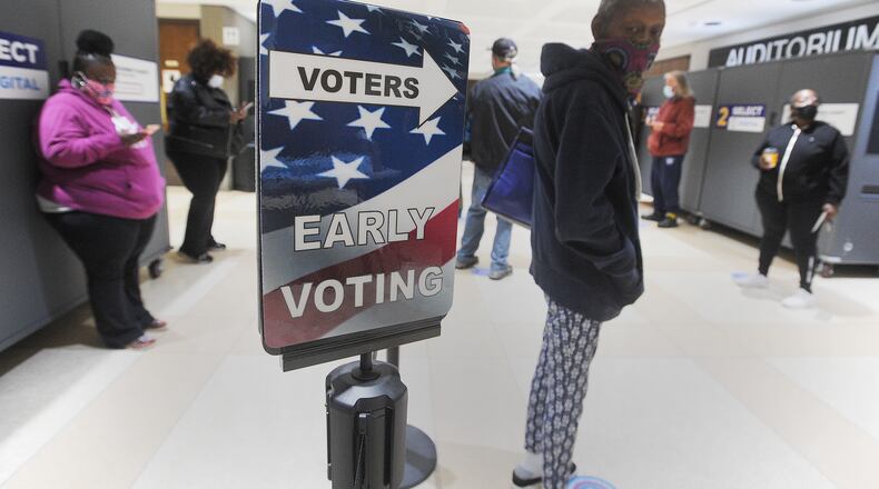 Early in-person voting begins April 6 in Ohio for the May 4 primary and special election. MARSHALL GORBY/STAFF