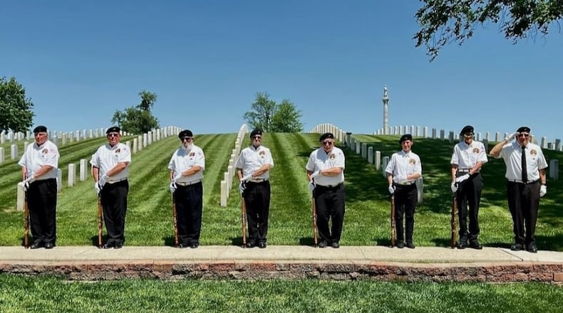 Dayton National Cemetery Honor Squad volunteers come from across the region to participate in burial ceremonies for veterans. CONTRIBUTED