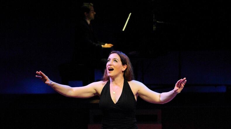 Charissa Bertels in the Human Race Theatre Company's production of "My 80-Year-Old Boyfriend."