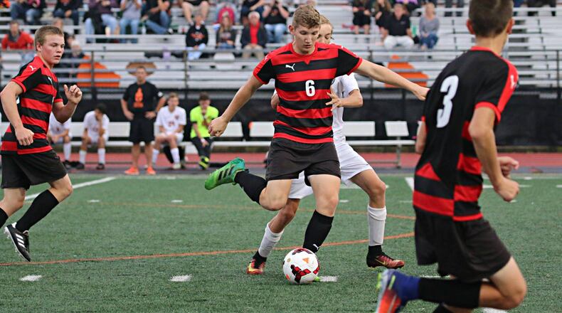 Milton-Union’s Keltonn Dillhoff led the Southwestern Buckeye League this season with 23 goals. Mia Richardson, CONTRIBUTED