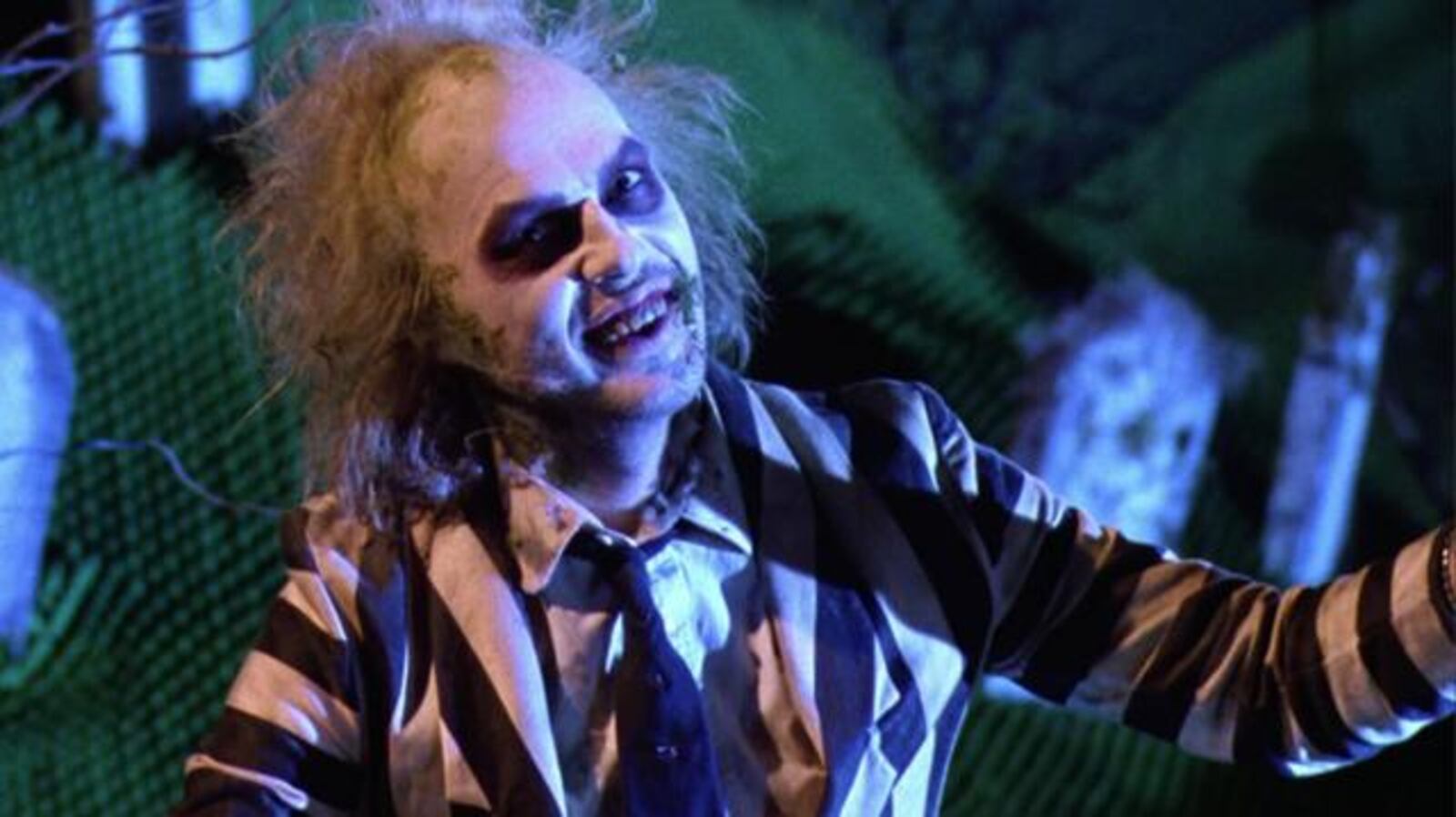 "Beetlejuice" starring Michael Keaton is a 1988 film directed by Tim Burton.