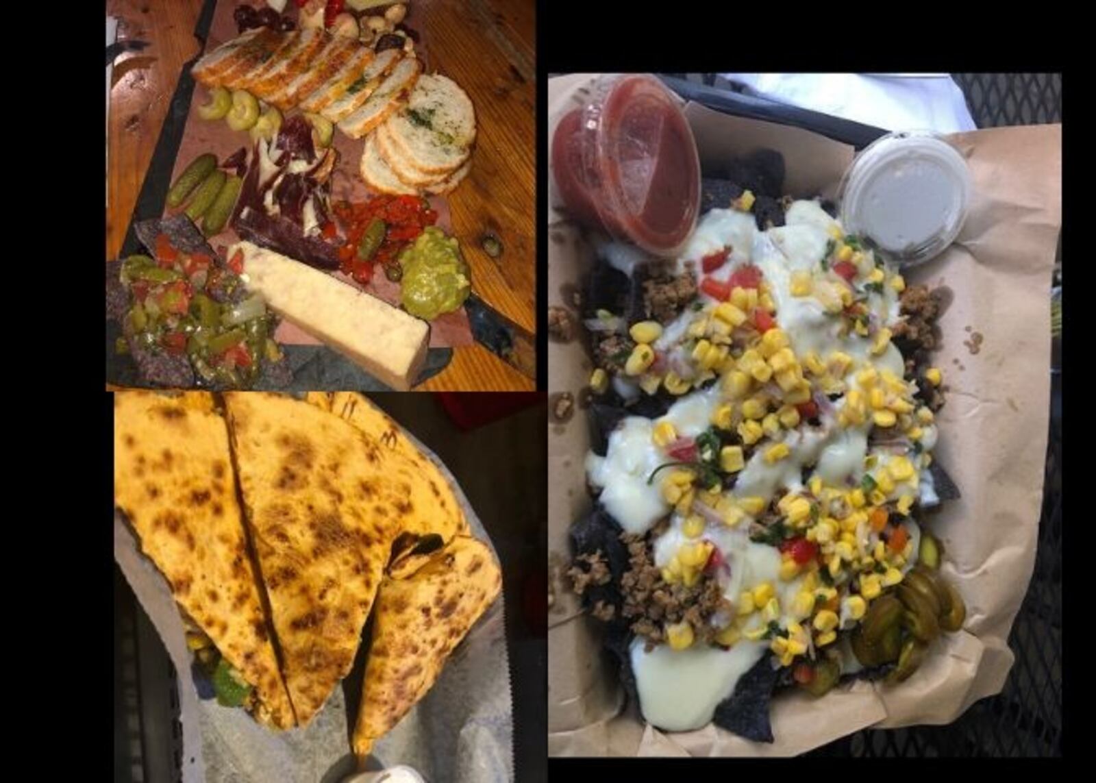 San Antonio-based sisters Krissy and Heather Stiver brought their art project, The Complimentary Bar, to Dayton as part of a partnership with their cousin,  Wendy Stiver, the Dayton’s police major in charge of the Central Patrol Operations Division, which includes downtown and the Oregon District, her own neighborhood. A sample of food the sisters ate is pictured.