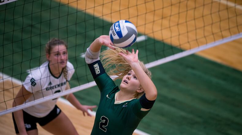Wright State's Lainey Stephenson leads the Horizon League in assists per set at 9.98. Wright State Athletics photo