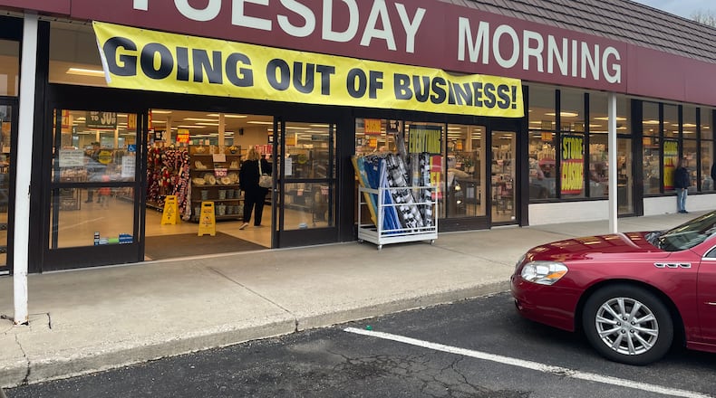 The Tuesday Morning at 4116 W. Town & Country Road is expected to close in late June. Customers have until May 13 to use their gift cards, according to the company’s website. NICK BLIZZARD/STAFF