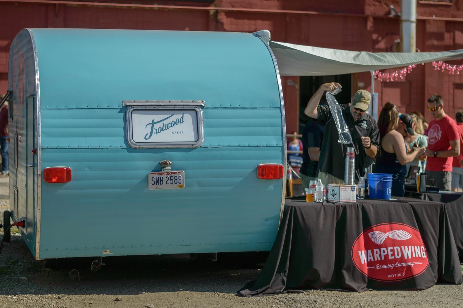 Warped Wing released its Trotwood Lager at an Urban Campout on May 21, 2016. PHOTO / Tom Gilliam