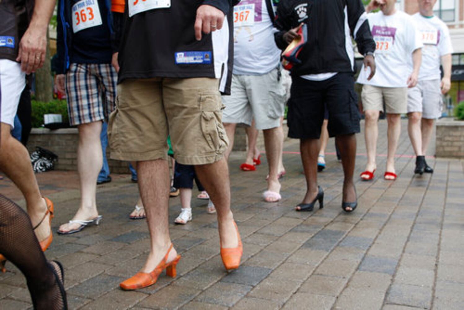 Hunks in Heels race at The Greene