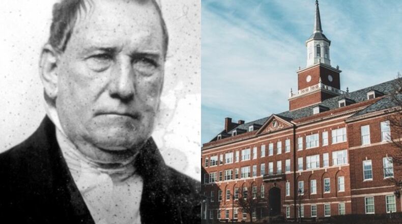Charles McMicken, a businessman and slave-owner whose bequest of land and money allowed Cincinnati to found UC, and McMicken Hall, which bears his name. CONTRIBUTED BY WCPO-TV