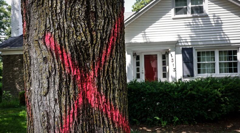 A home at 1313 Far Hills Ave. was demolished last year as part of a $2.1 million ongoing sewer reconstruction project. Oakwood plans to sell the land on Ohio 48 for a single-family home to be built. The last house built in the city was in 2020. JIM NOELKER/STAFF