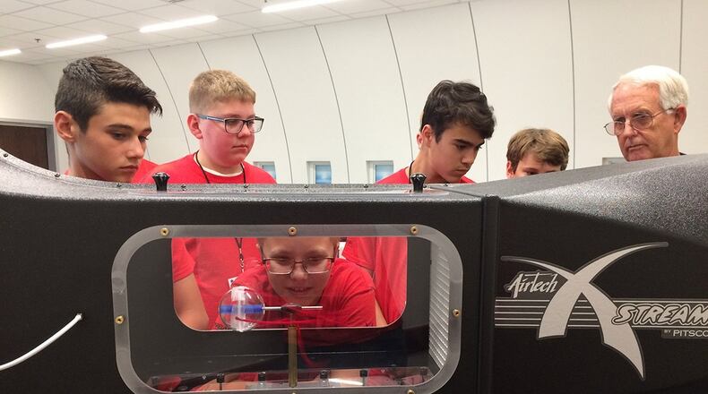 Free aerospace-themed camps for fifth through eighth graders will be hosted by the National Museum of the United States Air Force and STARBASE, Wright-Patterson Air Force Base, in June and July. (U.S. Air Force photo)