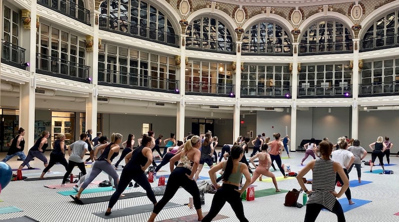 The Contemporary Dayton, Culture Works, Friends of the Dayton Arcade, and The Hub Powered by PNC will present the ARCADE ARTS + WELLNESS SUMMER SERIES featuring four, free weekly sessions from July 12 through Sept. 6 (CONTRIBUTED PHOTO).