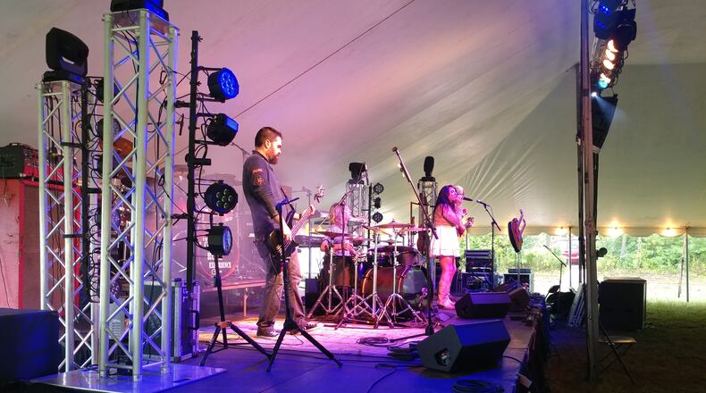 The band Jayme performed Saturday at the Lewisburg Bicentennial Celebration. Photo courtesy Jenna Pichot