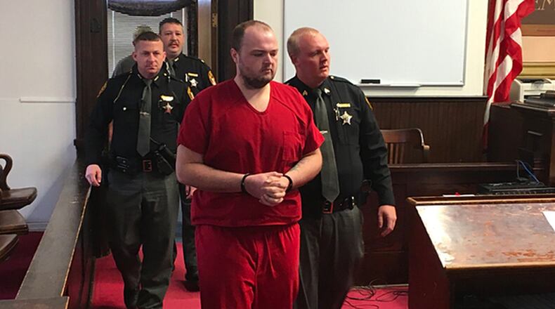 A Dayton Daily News investigation revealed that some of the bad blood between the Rhoden family and the Wagner family in Pike County stemmed from a custody dispute. Six members of the Wagner have been in connection with the murders of the Rhoden family in 2016. Here, George Wagner IV pleaded not guilty to charges in a Pike County court on Wednesday, Nov. 28. PHOTO BY WCPO-TV
