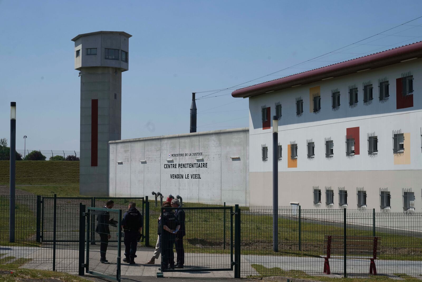 FILE - The Vendin-le-Vieil prison, northern France, May 14, 2025. (AP Photo/Michel Euler, Pool, File)