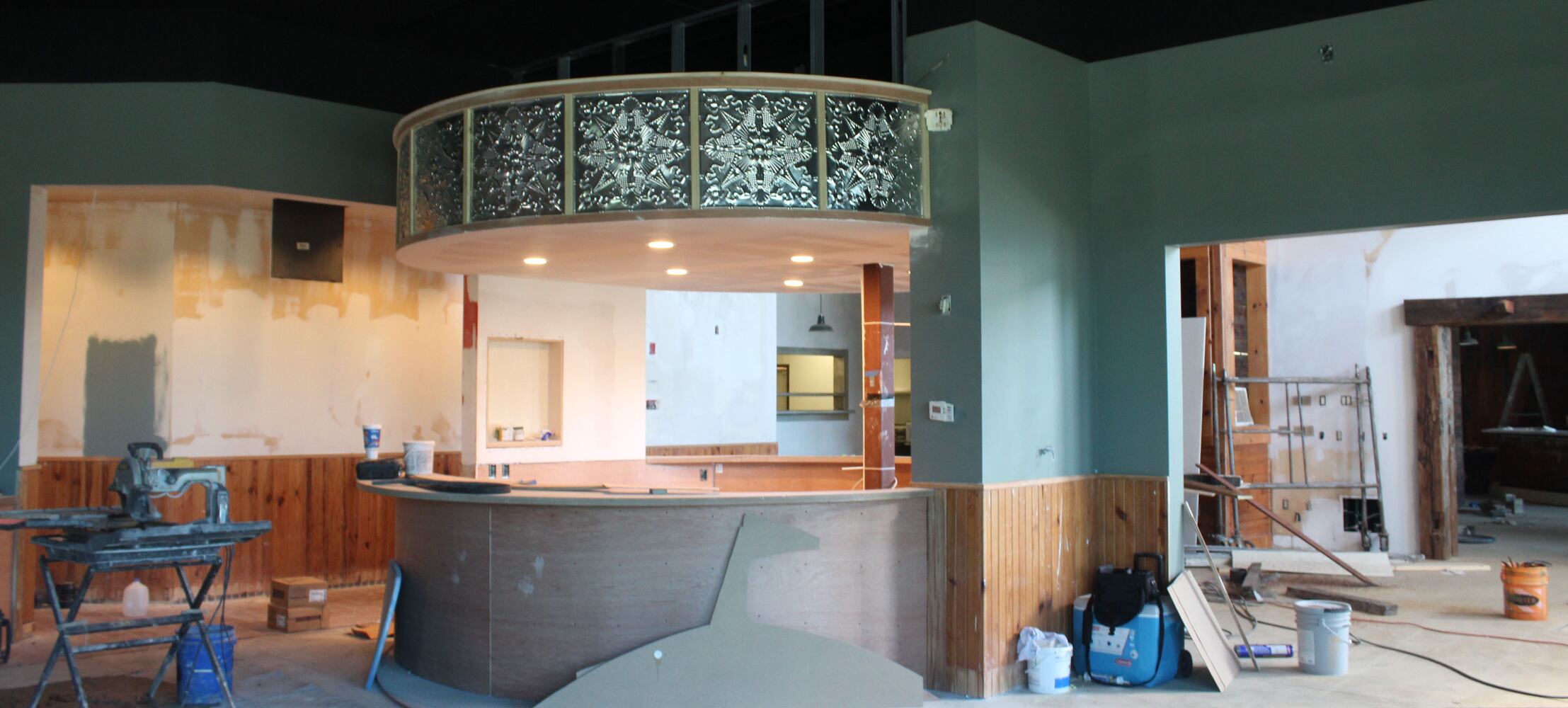 Inside the construction zone at Wandering Griffin