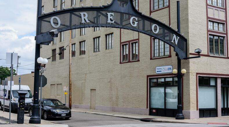 Dayton's Oregon District, the site of Ohio's deadliest mass shooting, pictured nearly one year later. TOM GILLIAM/CONTRIBUTED