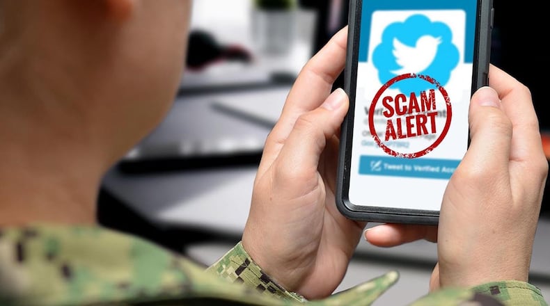 Military experts are constantly warning service members about social media scams that can affect them and their families. (Contributed photo)