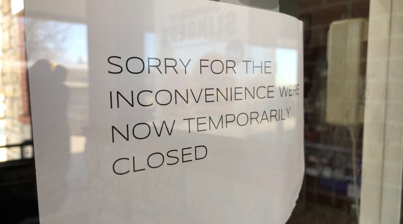 This sign greeted customers at the Sonic Drive-In on Colonel Glenn Highway in Beavercreek on Sunday, Feb. 24, 2019.