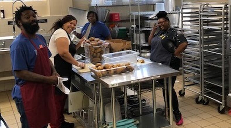 Students in the Miami Valley Career Technology Center’s Aspire program’s culinary class prepare hundreds of weekly meals for Miami Valley residents in need during the COVID-19 crisis. CONTRIBUTED