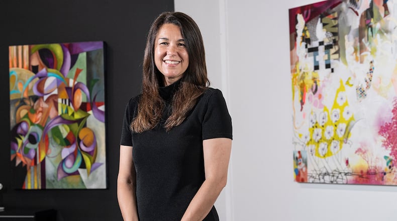 Dana L. Wiley, who earned her bachelor’s degree in fine art in 2016 from Wright State, has developed creative solutions to keep her art gallery operating through the coronavirus pandemic. CONTRIBUTED