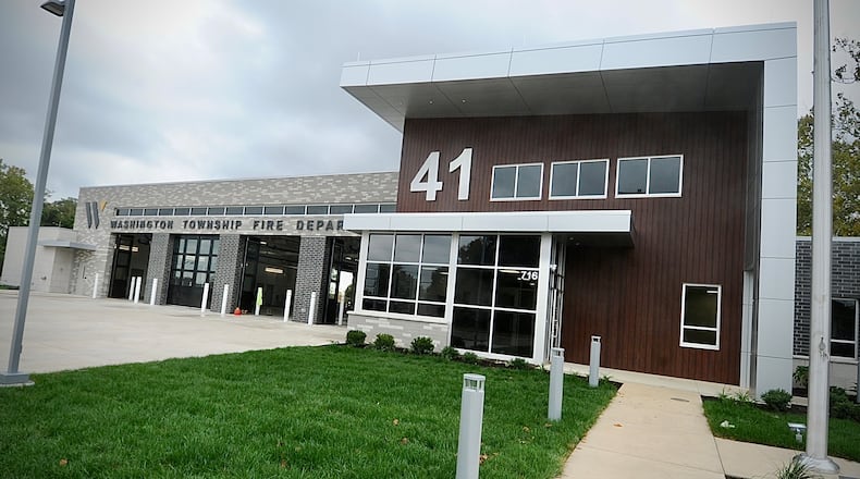 Washington Twp. Fire Department prepares the soon-to-open Fire Station 41 at 716 E. Franklin St. Thursday, Sept. 28, 2023. The 15,259-square-foot facility is scheduled to be dedicated Friday, Sept. 29, 2023. MARSHALL GORBY/STAFF