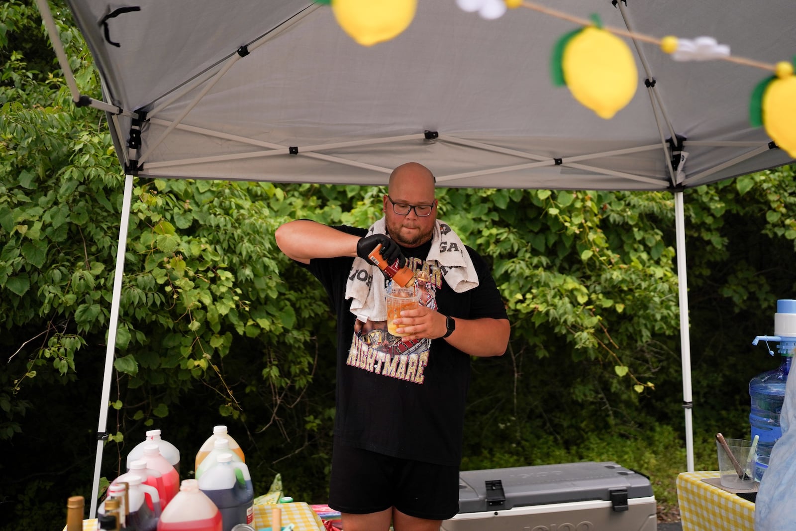 Alyssa Garberich, from Springfield, started Undisputed Sip about a month ago. This is a fresh lemonade shake-up business that offers them in a 32 ounce cup with several flavor and topping options. Her fiancé Zach Ruf (pictured) helps her run the business Contributed
