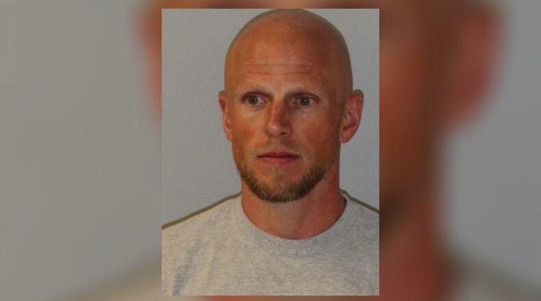 Sergeant Casey Johnson was booked into jail after a crash in which he was charged with OVI. CNTROBUTED