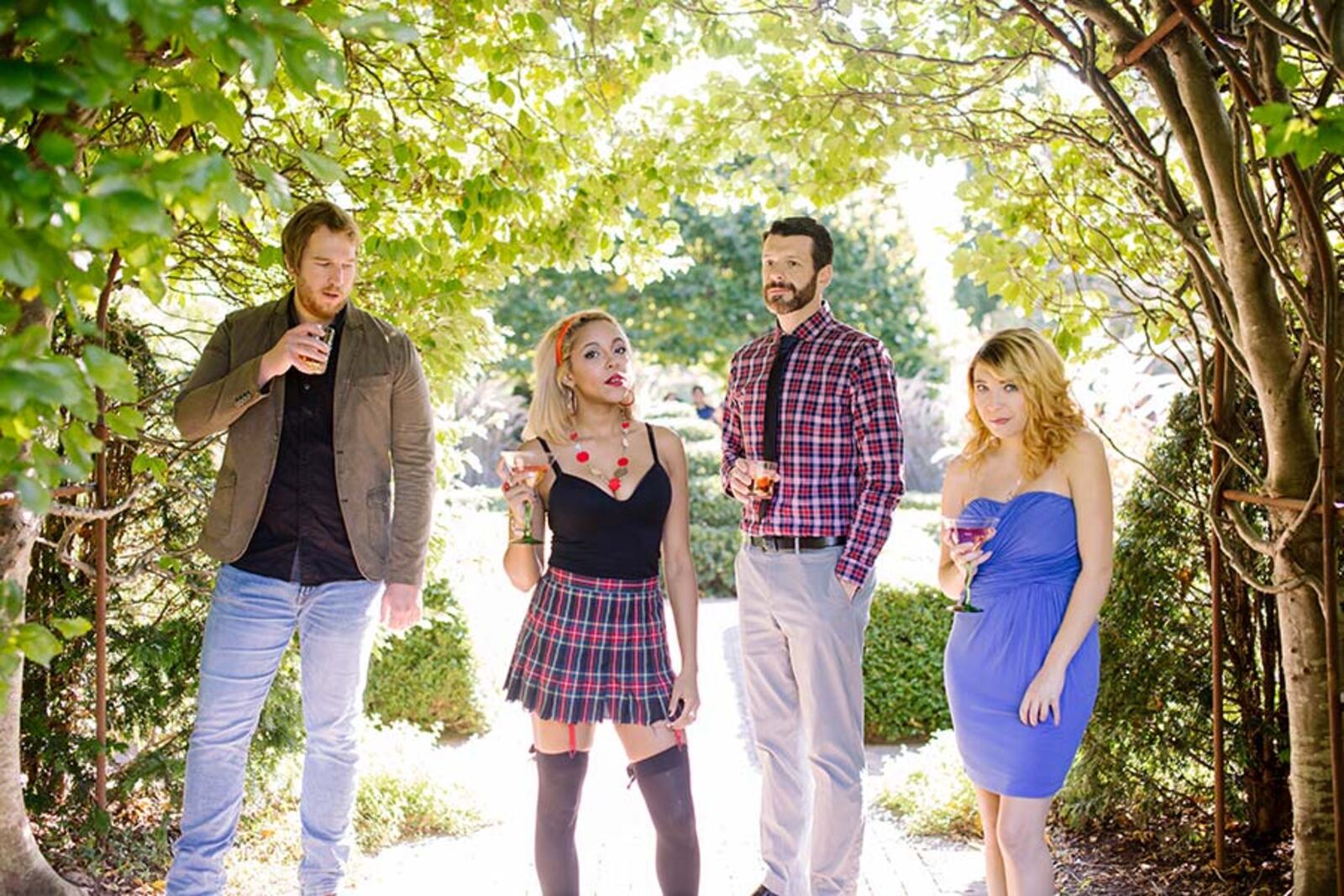 The Playground Theatre's production of 'Jailbait' will run from Dec. 1-4, 2016 at the Mathile Theatre in the Schuster Center. Under the direction of Playground co-founder Jenna Valyn, the cast consists of Jenna Gomes as Claire, Lisa Glover as Emmy, Mike Beerbower as Robert, and Playground co-founder Christopher Hahn as Mark. CONTRIBUTED PHOTO
