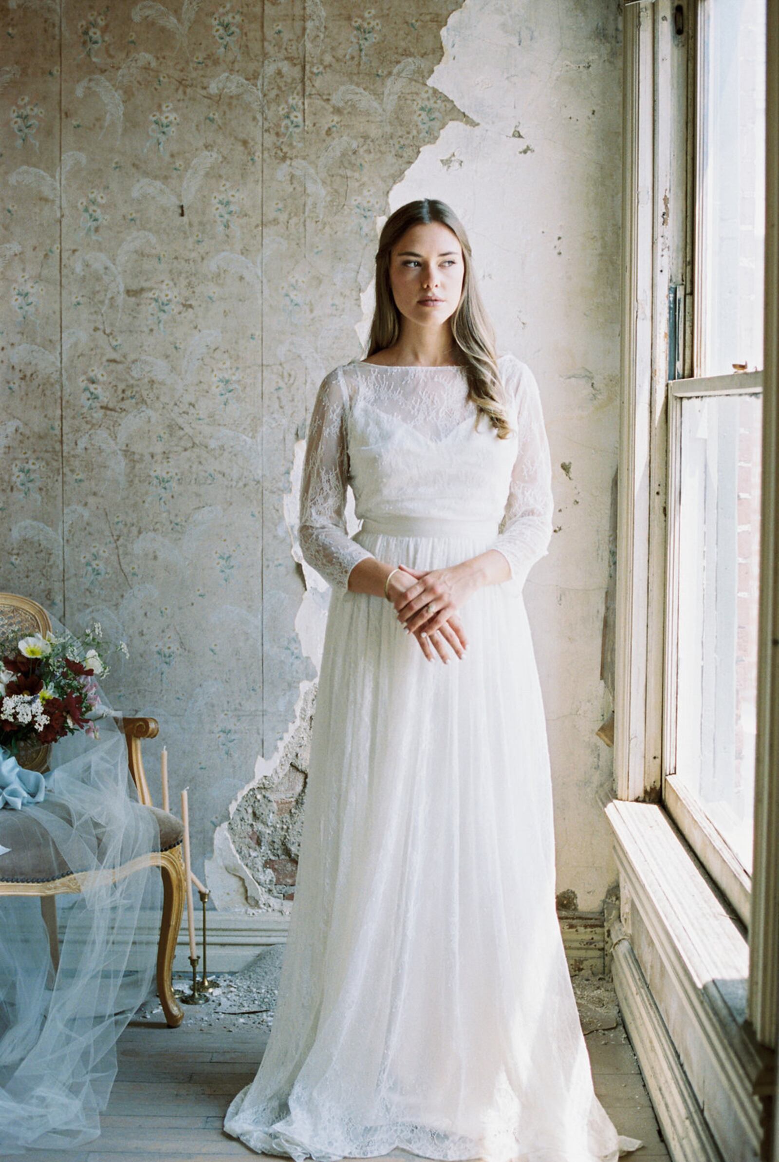 A photo shoot with set styling and rentals provided by Mari of Something Old Dayton. Photo contributed by Mari Foster.