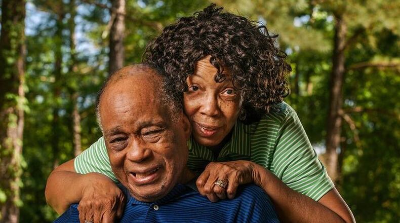 Dayton sports pioneer Pete Brown with his wife Margaret. CONTRIBUTED