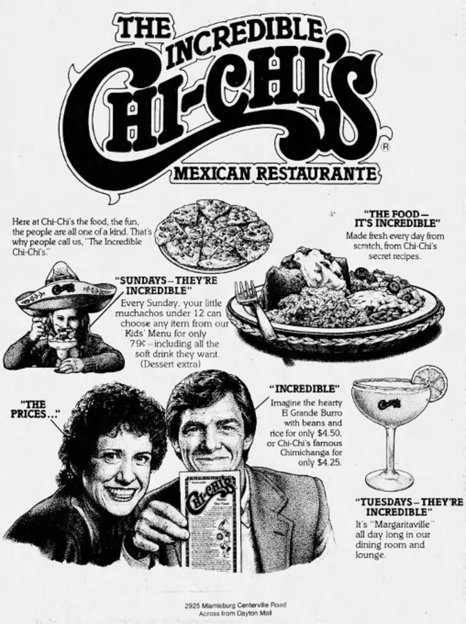 Chi-Chi’s opened its first location in the region across from the Dayton Mall in 1980. Pictured is an advertisement from a 1983 edition of the Dayton Daily News.