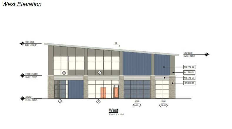 An artist's rendering of plans for the Swift Air LLC private hangar being built at Dayton-Wright Brothers Airport, submitted to Miami Twp. planners.