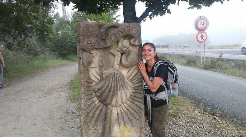 Monica Nedeff created her travel, food and lifestyle brand, The Traveling Dietitian, in 2018 as a way to empower other women to pursue their travel dreams, share her own delicious recipes and her mindfulness practices. She is shown in 2017 on a pilgrimage called El Camino she took in Spain.