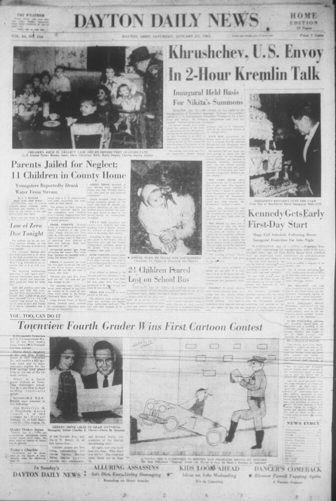 Presidential inauguration newspaper