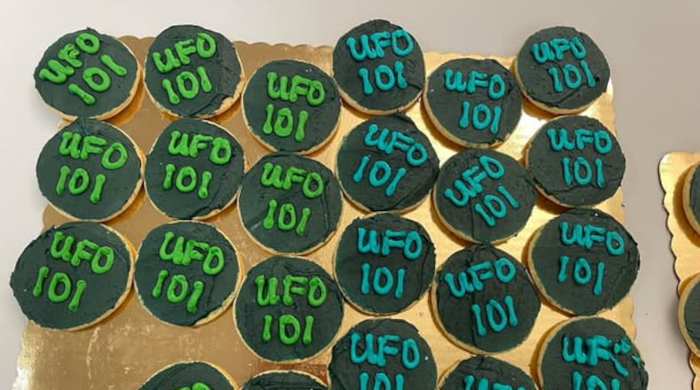 U.F.O. 101Cookies at a U.F.O. 101 meeting (CONTRIBUTED)
