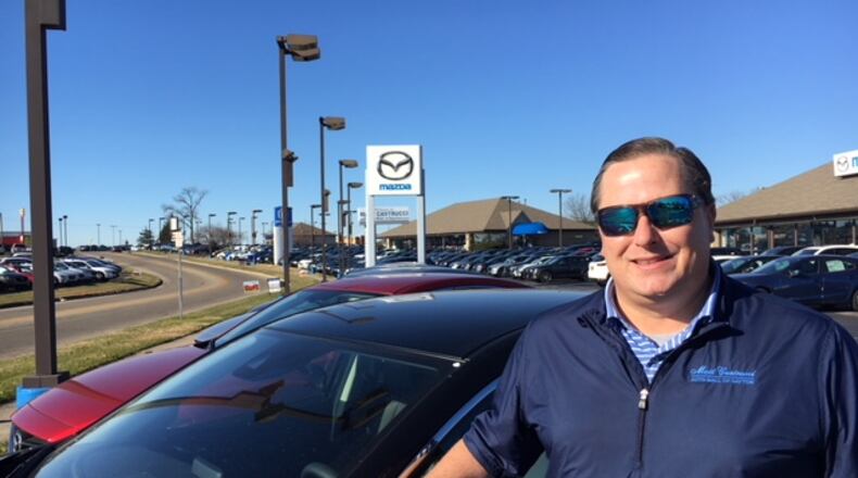 Matt Castrucci says his growing auto franchises need more room. He’s contemplating a move to Byers and Lyons roads in Miamisburg. THOMAS GNAU/STAFF