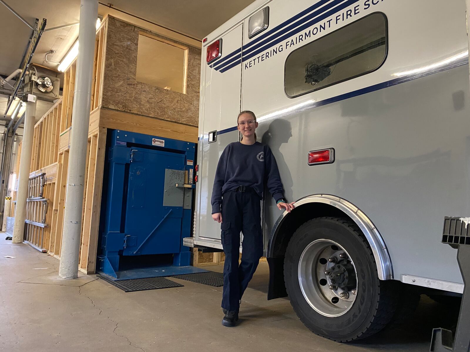 Brooklyn Hinely, a senior at Kettering-Fairmont High School, plans to go into firefighting and wants to get her paramedic license before becoming a full-time firefighter. Eileen McClory/ Staff