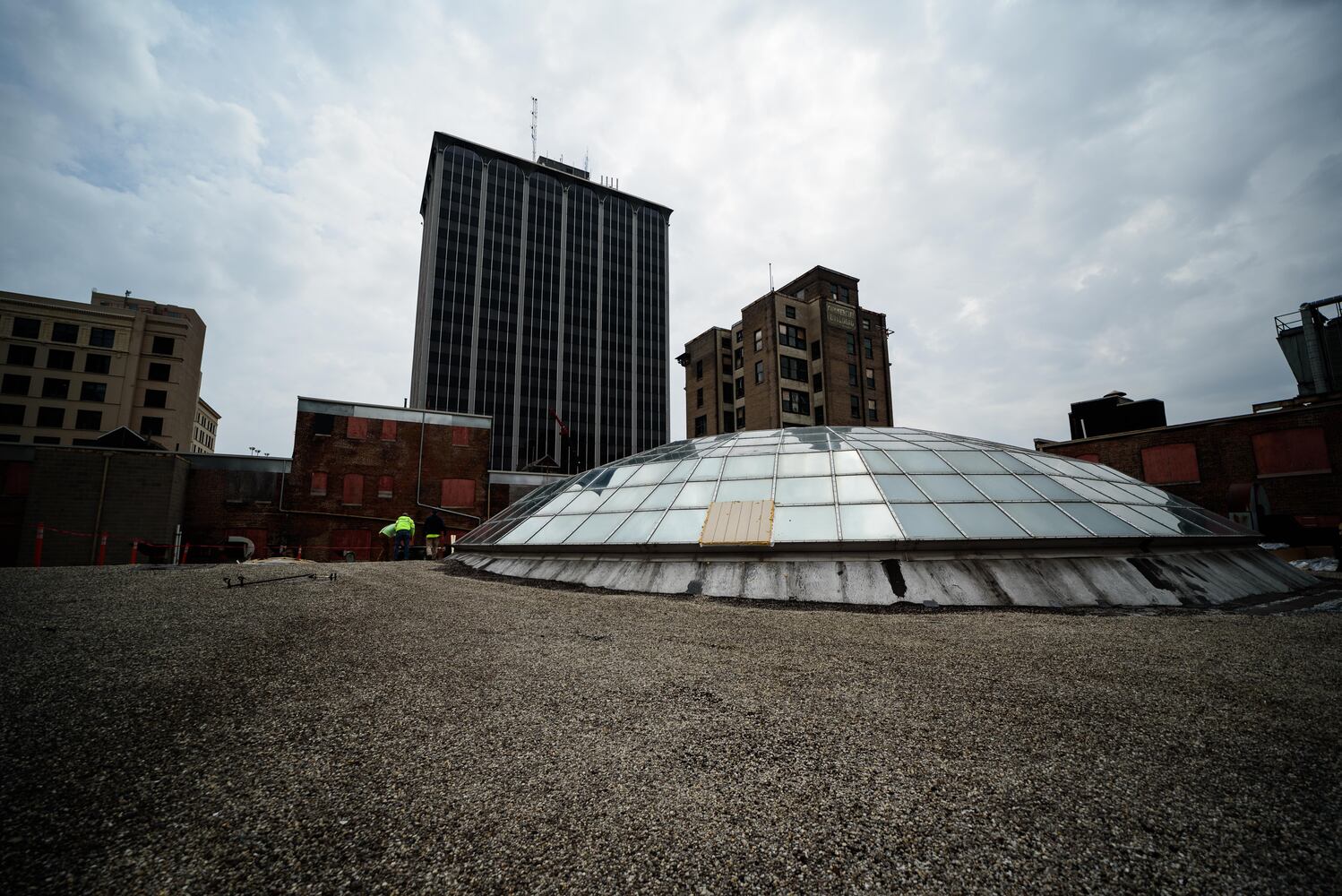 PHOTOS: Behind the scenes on the first day of construction at The Dayton Arcade