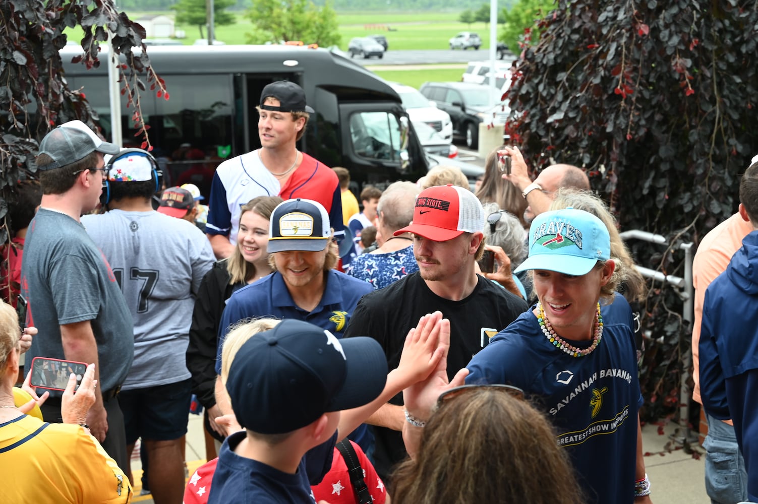 Savannah Bananas make a surprise visit to Nuxhall Miracle League in Fairfield