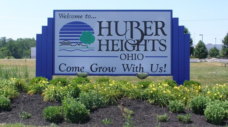 Huber Heights city welcome sign. FILE PHOTO