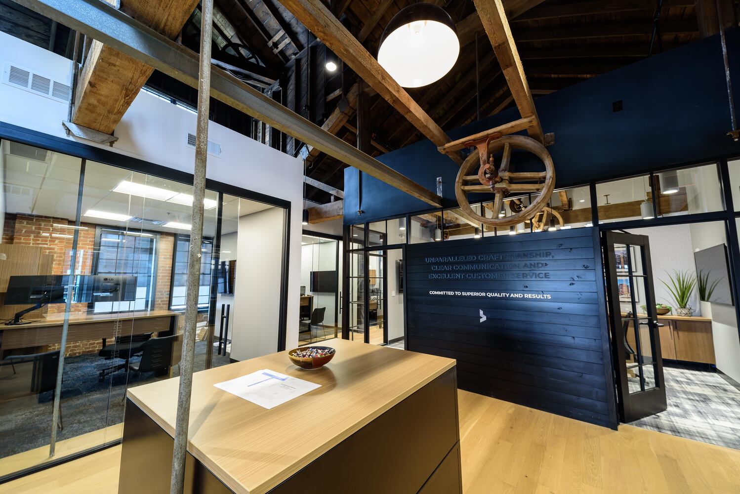 PHOTOS: A look inside the completed Brackett Builders headquarters at Madison on First in downtown Dayton