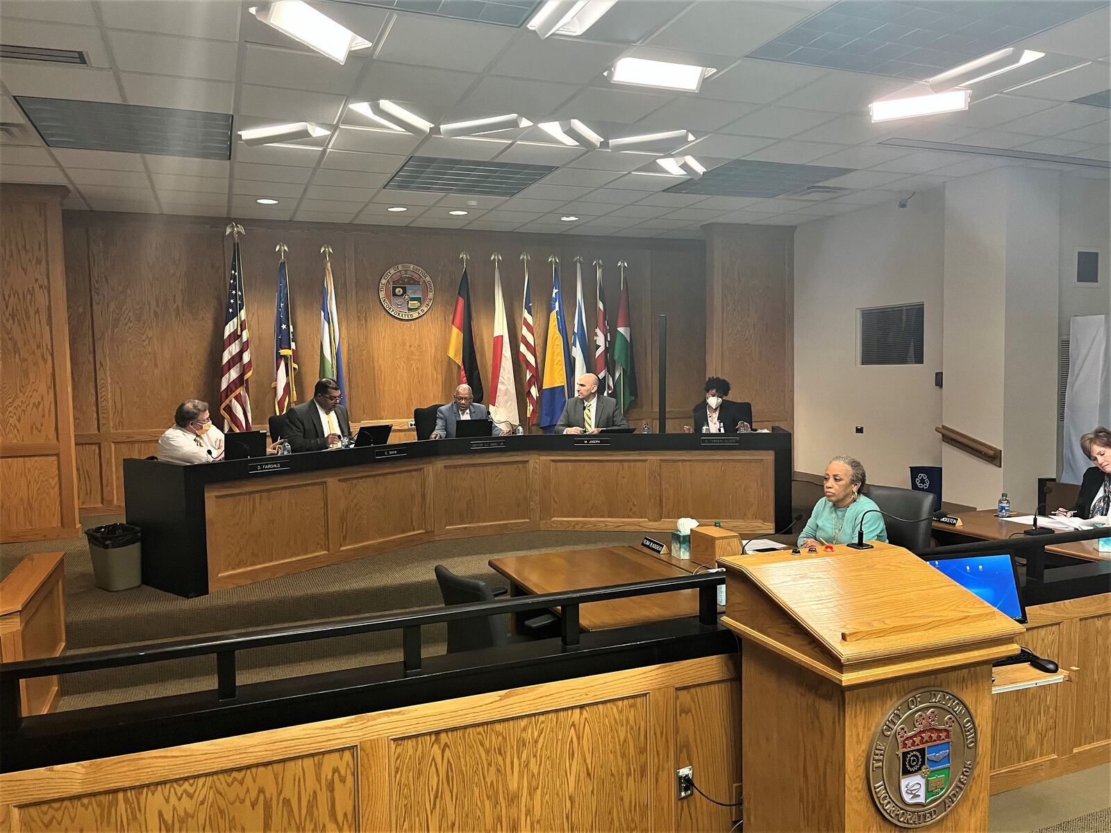 Dayton City Commission at their regular meeting on Wednesday, March 2, 2022. CORNELIUS FROLIK / STAFF