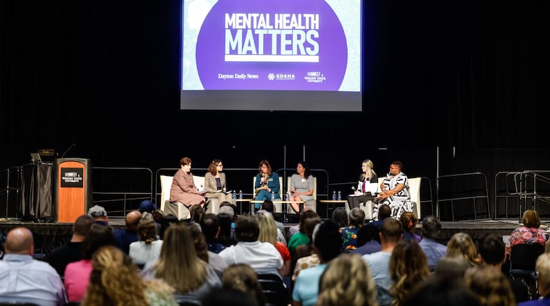 In response to the growing and urgent conversation around the state of mental health issues  and treatment challenges in our region, the Dayton Daily News held a special event ‘Mental Health Matters: A Community Conversation’ Tuesday evening at Wright State University. Jim Noelker/Staff