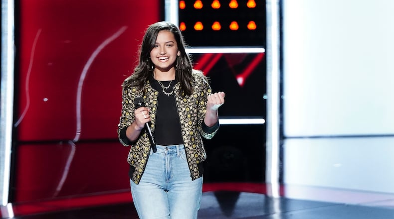 THE VOICE --"Blind Auditions" Episode 1506 -- Pictured: Abby Cates -- (Photo by: Tyler Golden/NBC)