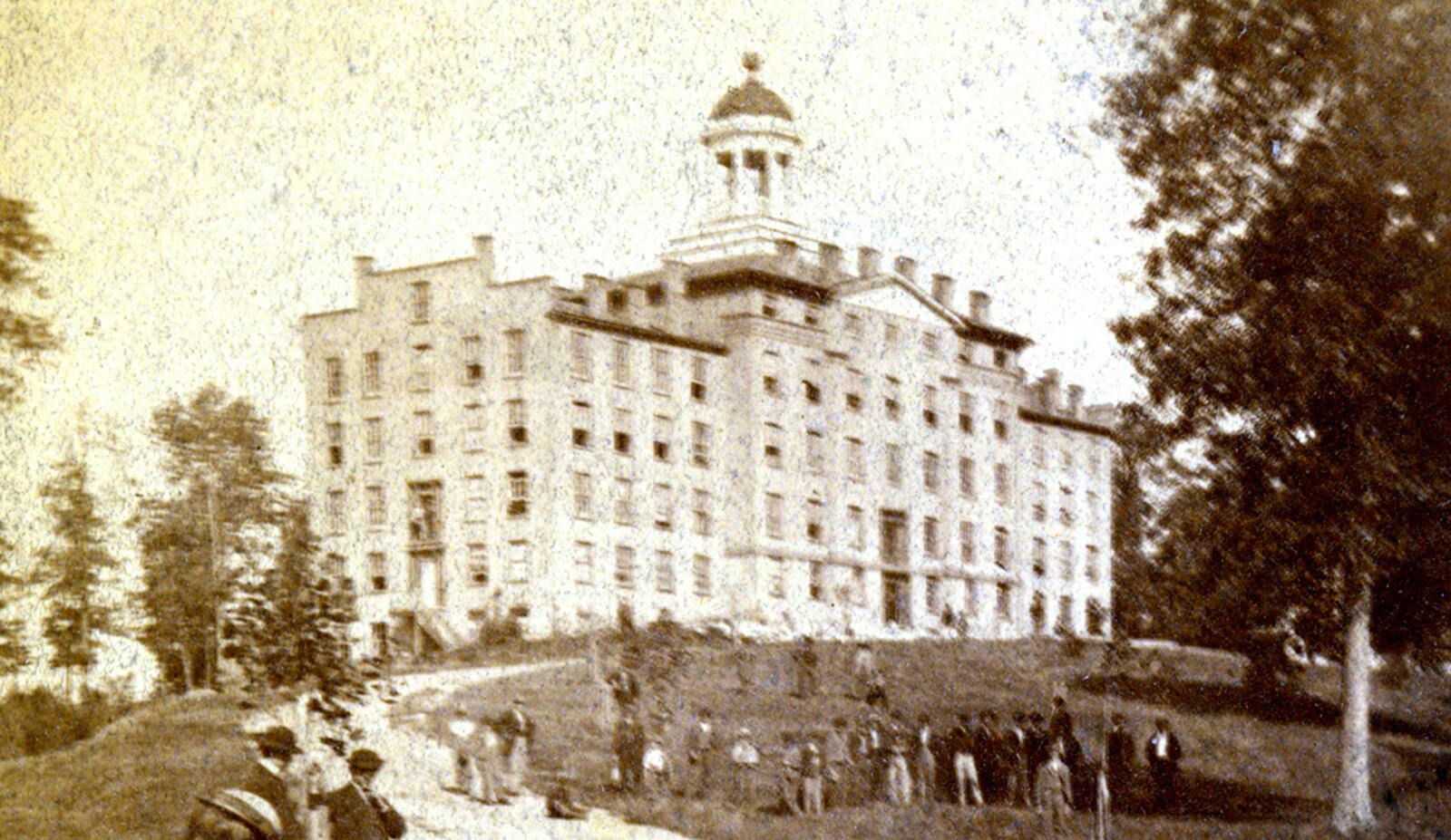 Historic Wittenberg University, chartered in 1845, has its share of spine-chilling tales, most notably one about a ghostly horse.   Photo Courtesy of the Clark County Historical Society